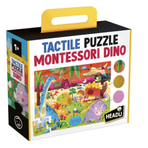 Montessori - Puzzle Tátil Dinossauros